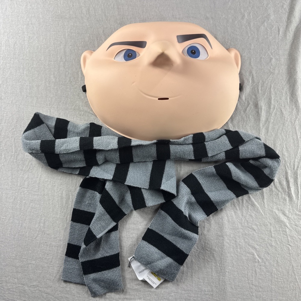 Spirit Halloween Minions Gru Adult Costume Mask & Scarf Kit One Size Cosplay